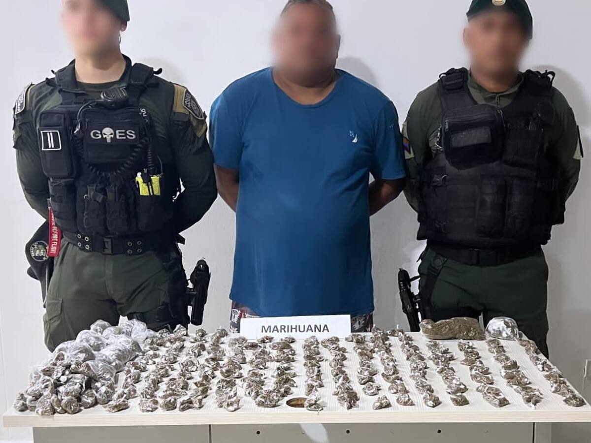 Tres personas fueron capturadas con más de 3 mil dosis de estupefacientes en Cartagena