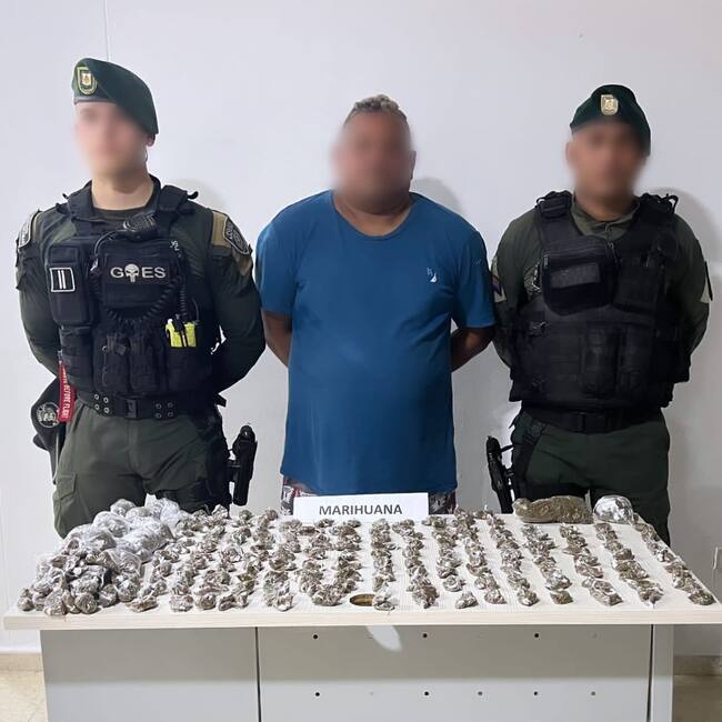 Tres personas fueron capturadas con más de 3 mil dosis de estupefacientes en Cartagena
