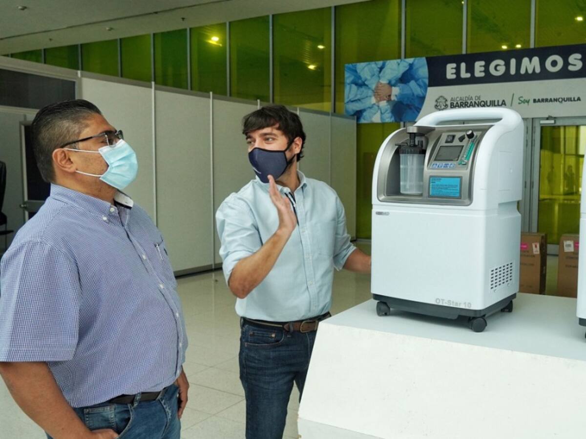 Cuatro compañías donan concentradores de oxígenos al hospital de campaña