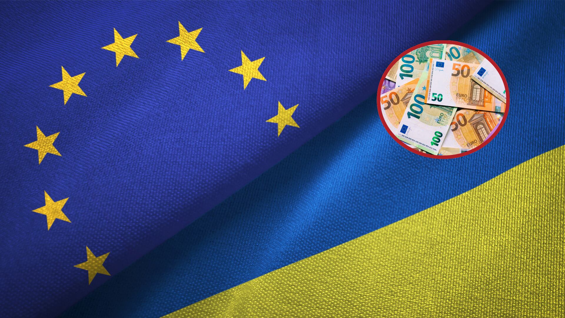 Ucrania y La Unión Europea. Euros. Fotos: Getty Images.