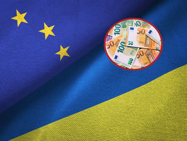 Ucrania y La Unión Europea. Euros. Fotos: Getty Images.