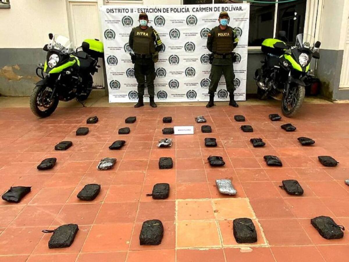 Incautan 22 kilos de marihuana en carreteras bolivarenses