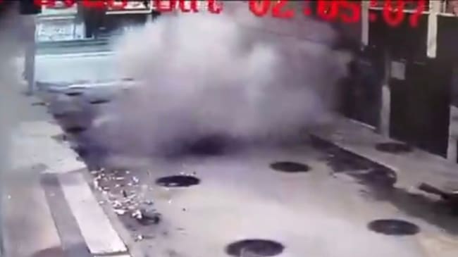 Explosión en Bogotá.