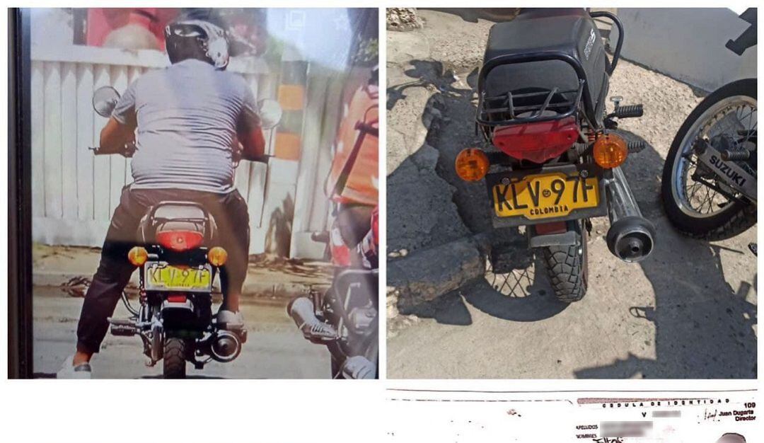 Los supuestos delincuentes emprendieron la huida tras lograr su cometido y dejaron abandonada la motocicleta en el barrio Marbella