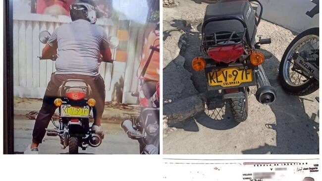 Los supuestos delincuentes emprendieron la huida tras lograr su cometido y dejaron abandonada la motocicleta en el barrio Marbella