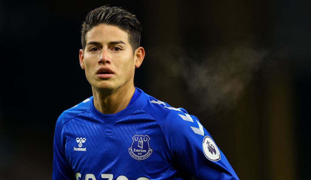 James Rodríguez aumenta su valor en el mercado tras cuatro meses en el Everton FC.