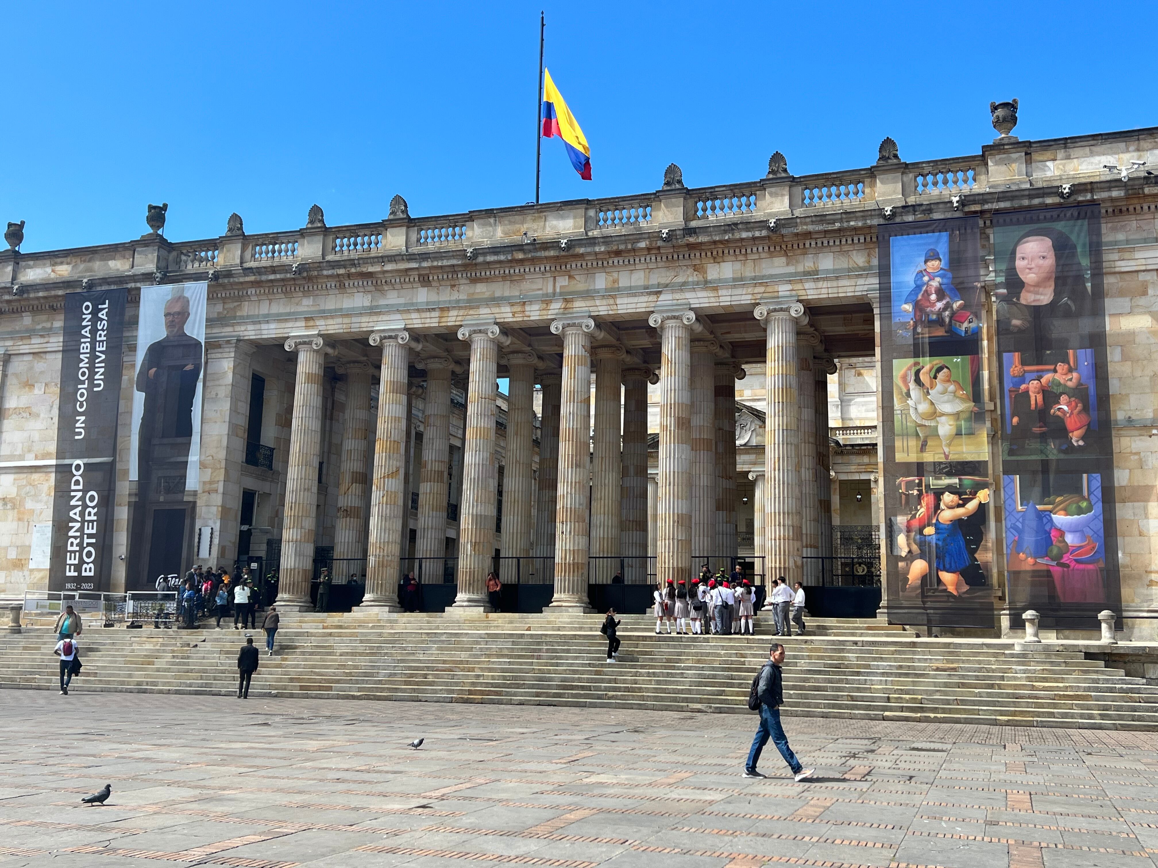 El Congreso realizó un homenaje póstumo al maestro Fernando Botero. Foto: Sebastián Cortés