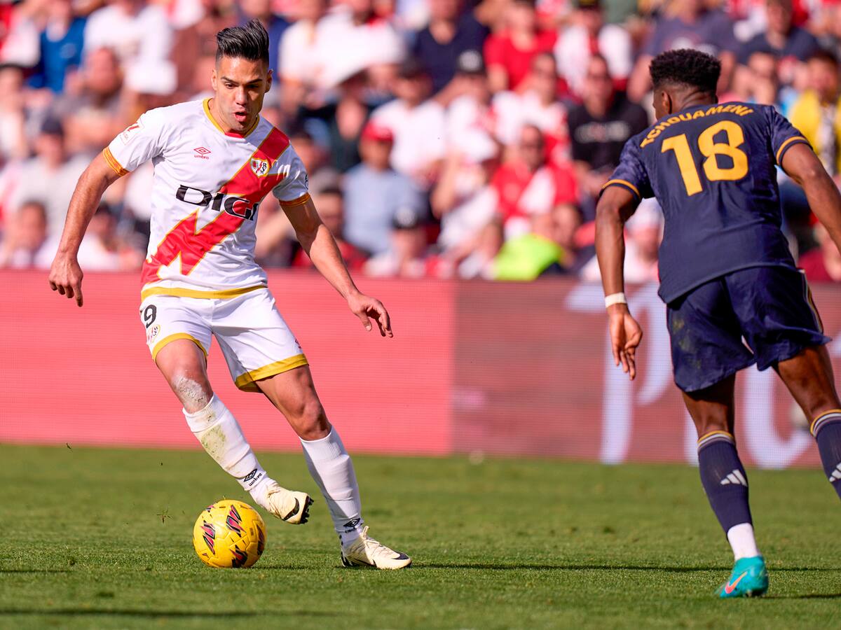 Falcao jugó en el empate de Rayo Vallecano y Real Madrid: ¿cuántos minutos suma este año?
