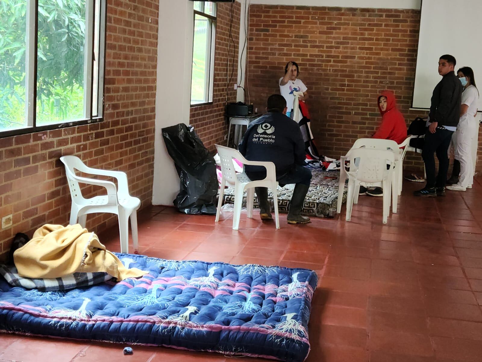 Afectados por avalancha en Quetame, Cundinamarca. Cortesía