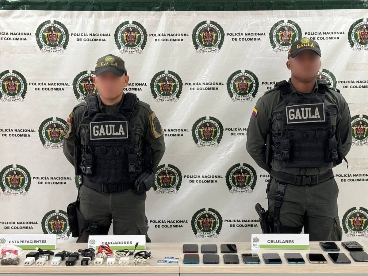 Gaula Cartagena incautan celulares y estupefacientes en la cárcel San Sebastián de Ternera