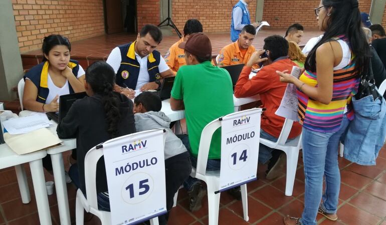 Registro de venezolanos en Cúcuta