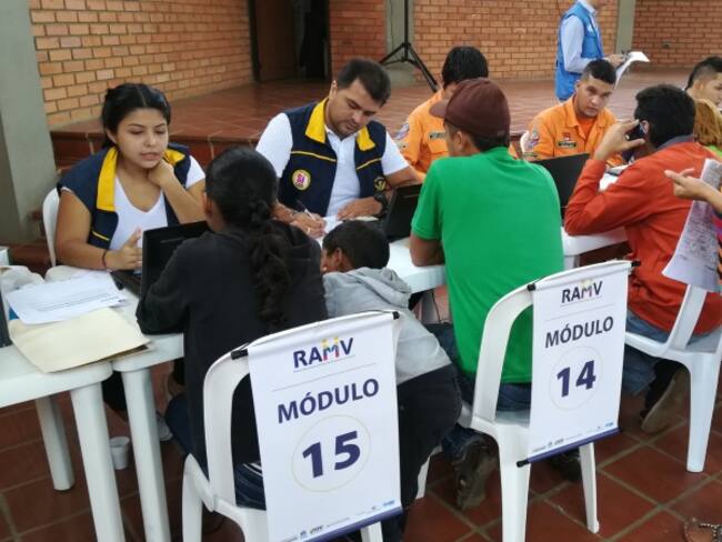 Registro de venezolanos en Cúcuta