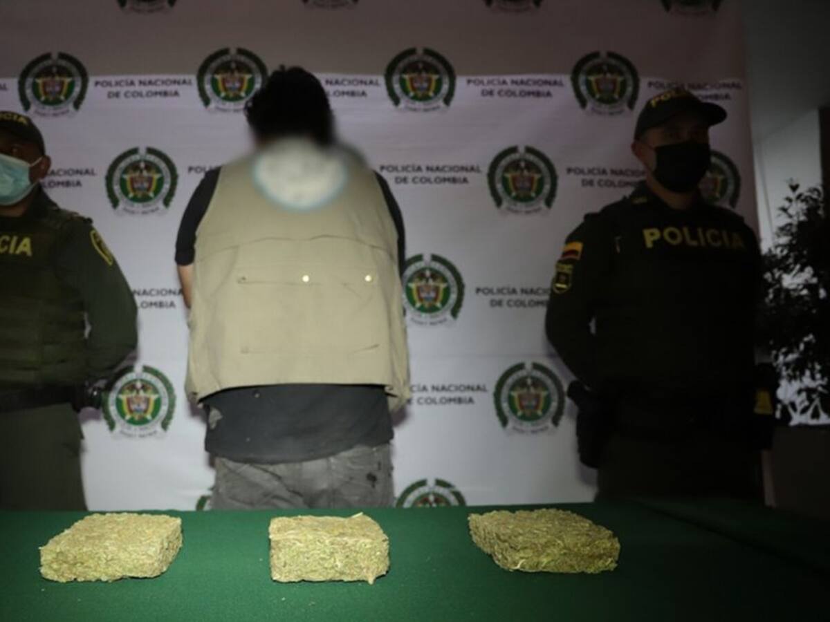 Capturan a Care Costal cuando iba en un taxi con 1.700 gramos de marihuana