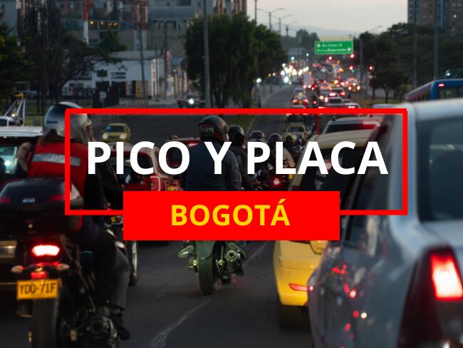 Pico y placa Bogotá 25 al 29 de agosto