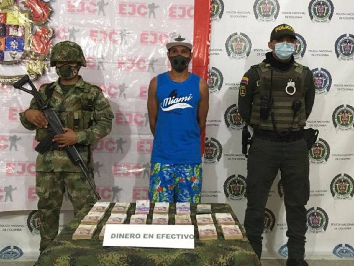 Detienen a un hombre con 90 millones de pesos en Turbo, Antioquia