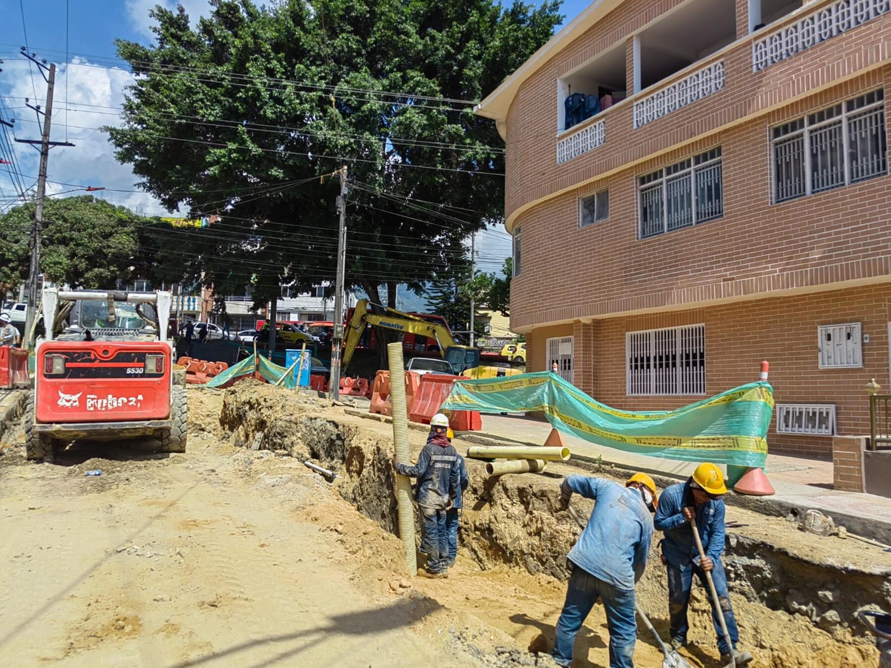 Obras en la calle 60 con Quinta en Ibagué