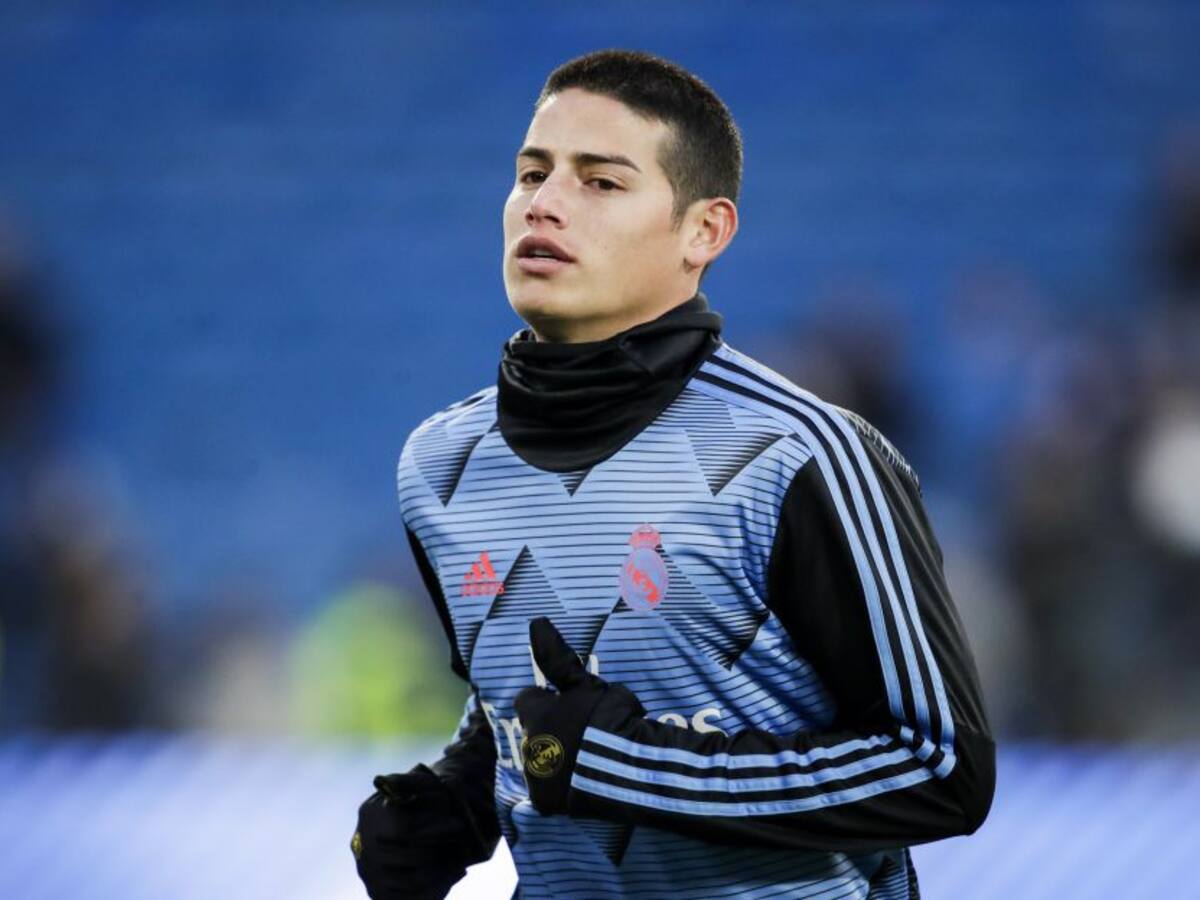 ¡Una caricia! El golazo de James en el entrenamiento
