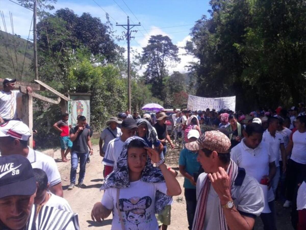 Comunidades del Cauca marchan para rechazar hechos de Tumaco, Nariño