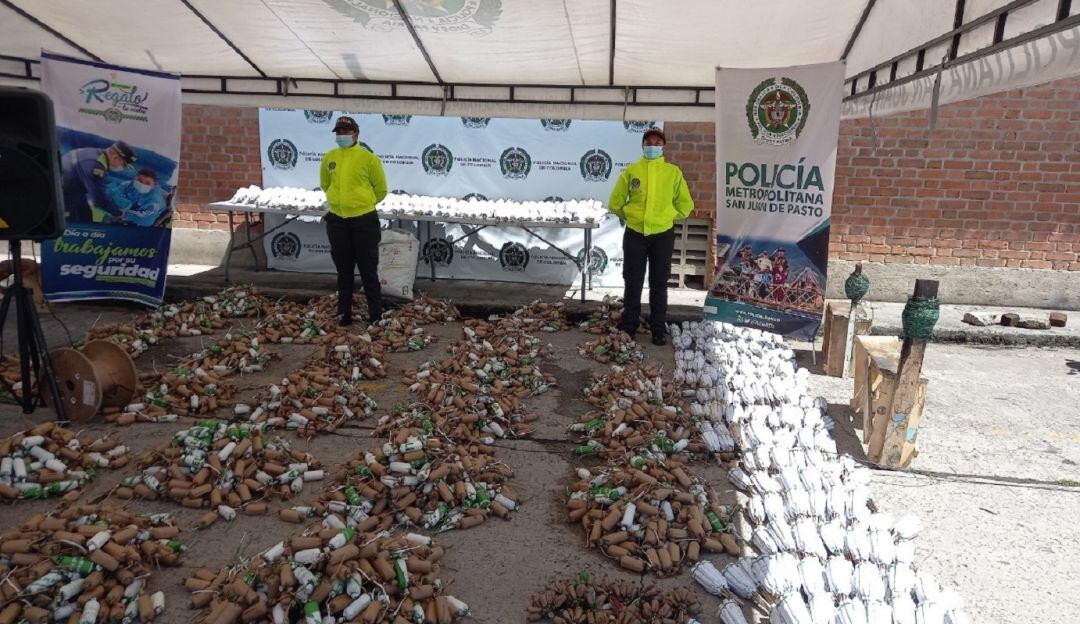 Bodega clandestina almacenaban 600 kilos de pólvora