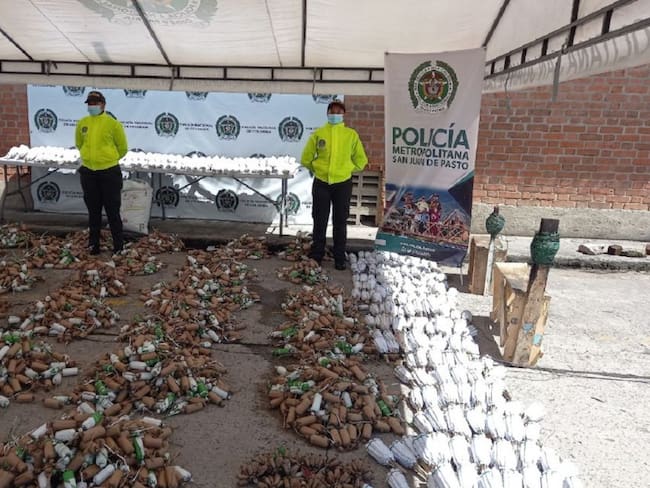 Bodega clandestina almacenaban 600 kilos de pólvora