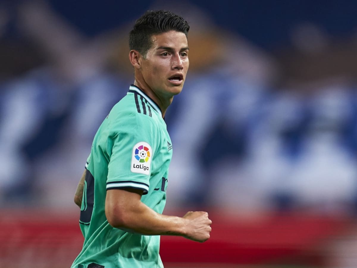 James Rodríguez reapareció con el Real Madrid en Liga tras más de 8 meses