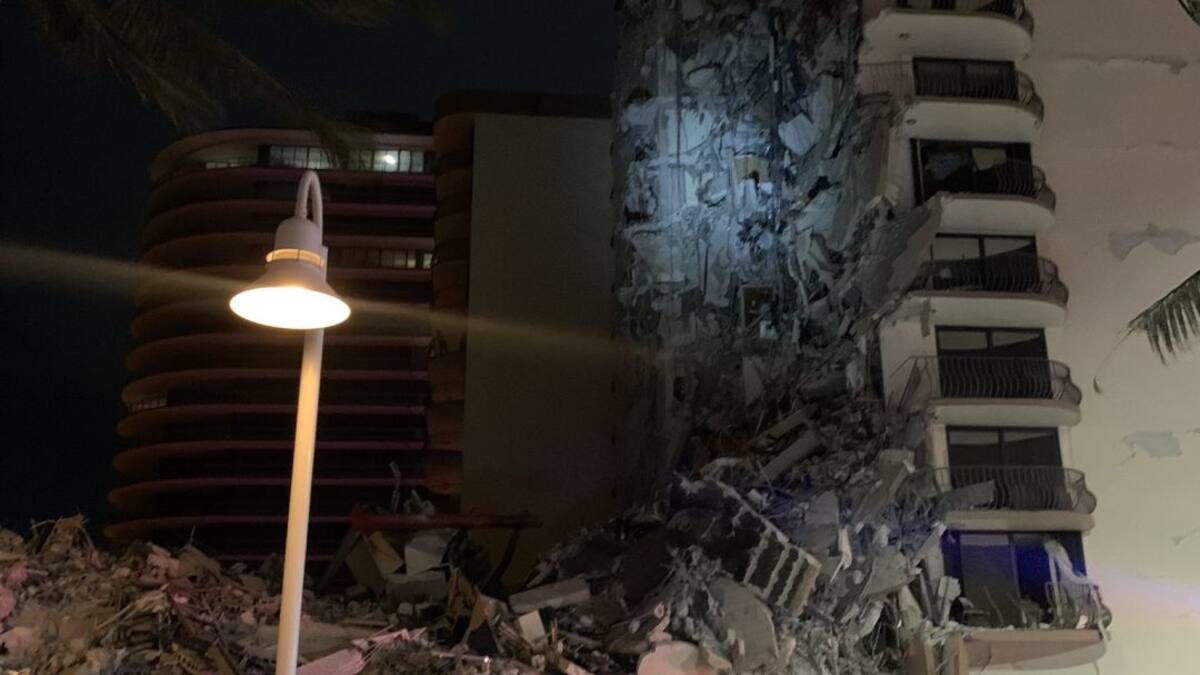 "Es la escena de terror más grande que he visto en mi vida": colombiana sobre colapso de edificio en Miami