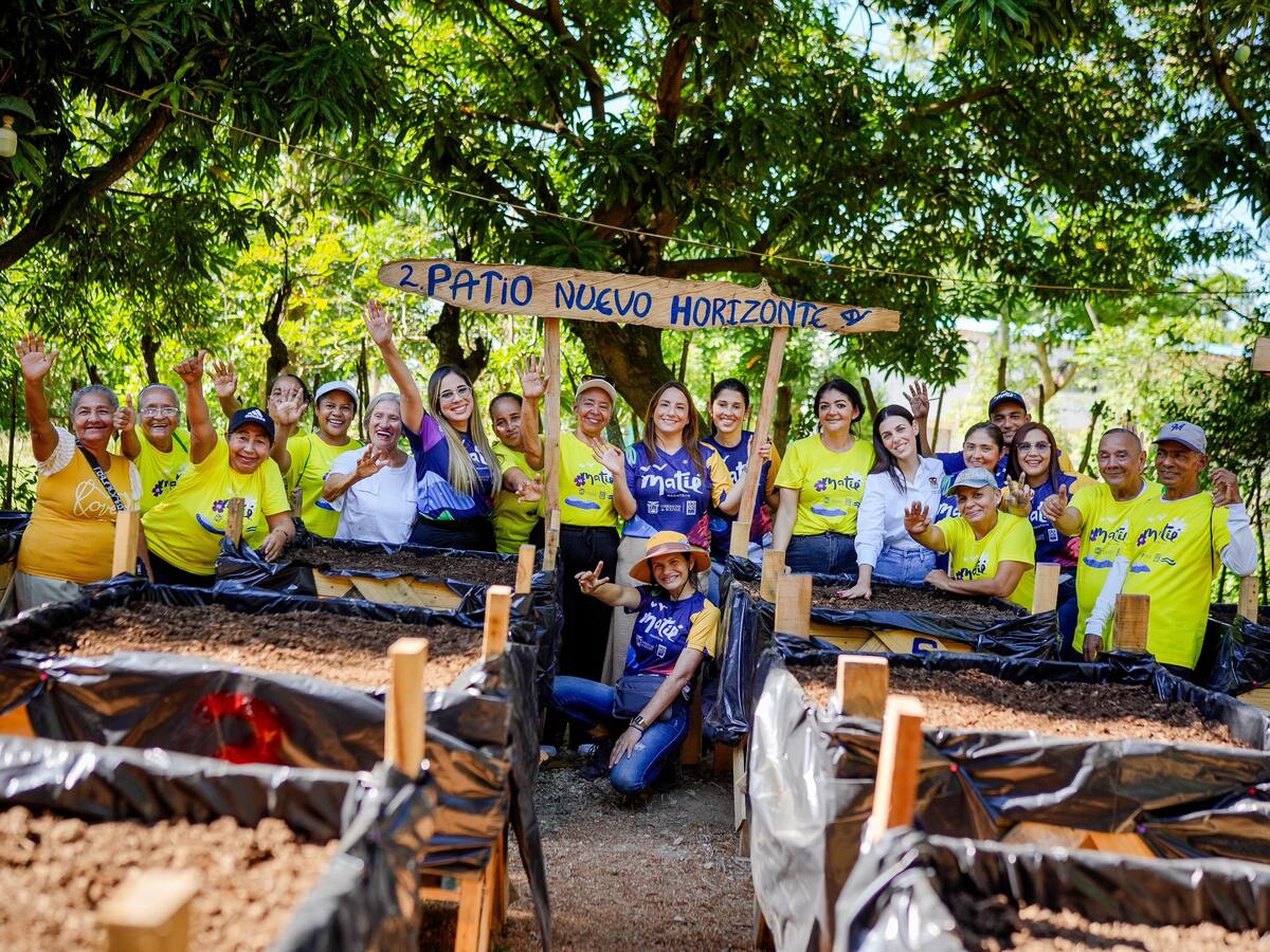 Programa Matié inicia la siembra del primer patio productivo en Magangué