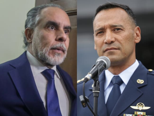 Armando Benedetti, ministro del Interior y Pedro Sánchez, ministro de Defensa. Fotos: Colprensa.