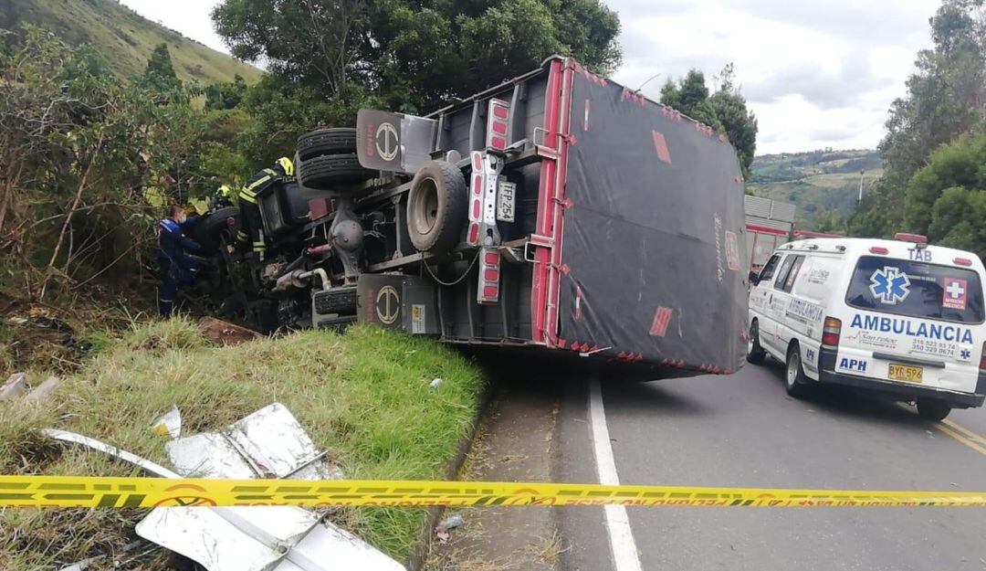 Accidente al norte de Pasto
