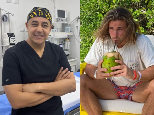 Médico colombiano y Daniel Sancho Bronchalo, hijo del actor Rodolfo Sancho. Foto: Instagram.