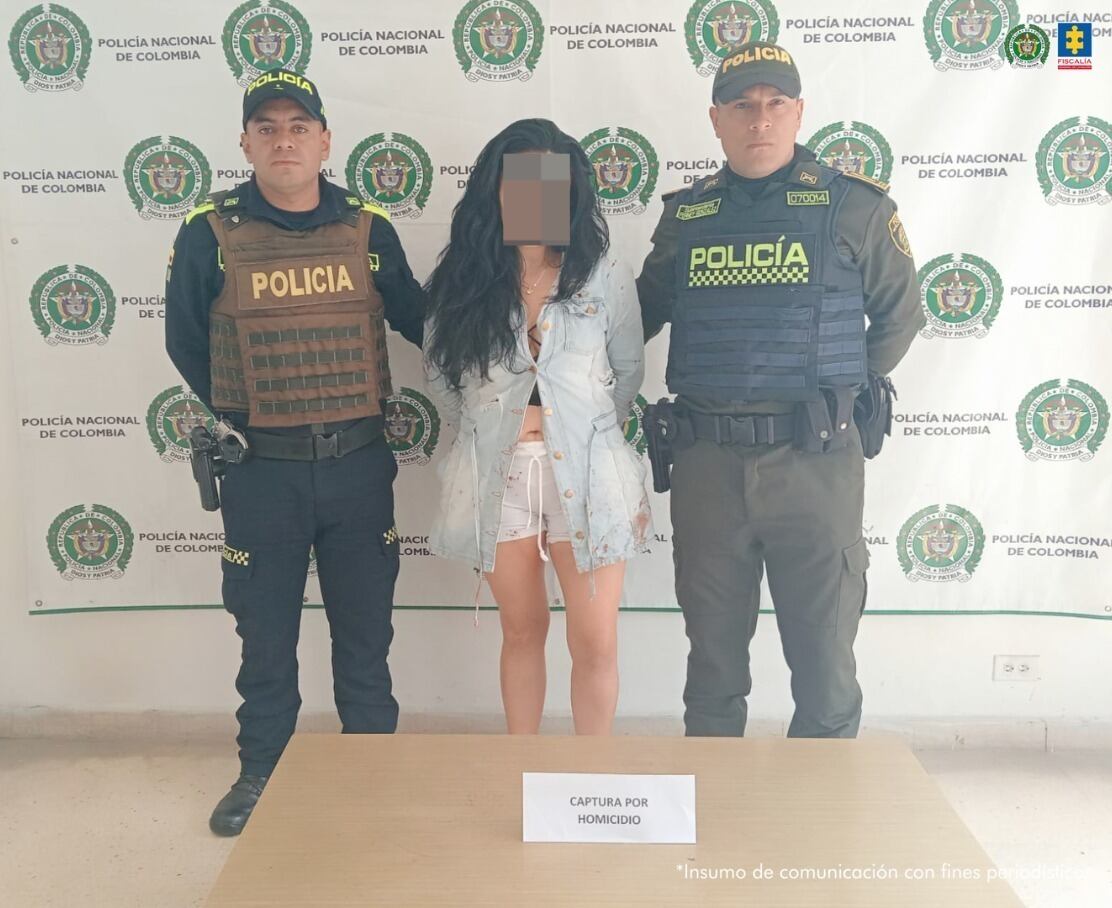 Mujer señalada de asesinar a su yerno en Caldas, Antioquia. Foto: Fiscalía
