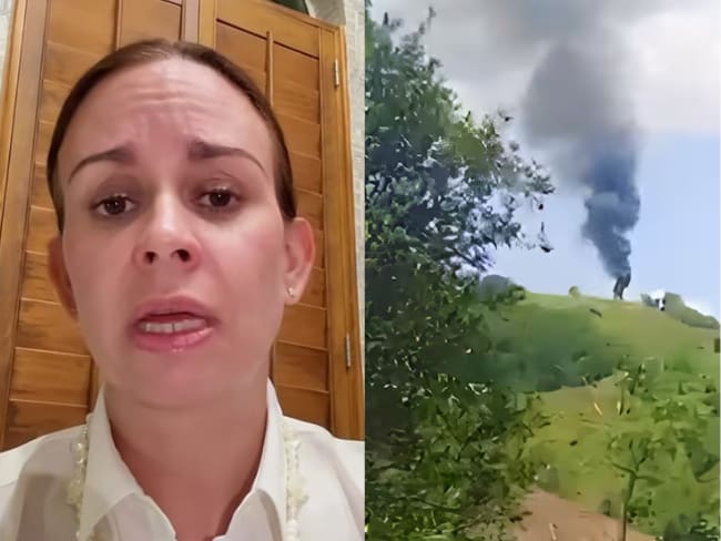 María Claudia Tarazona, imagen tomada de redes sociales de Tarazona. Atentado en Amalfi, imagen tomada de redes sociales.