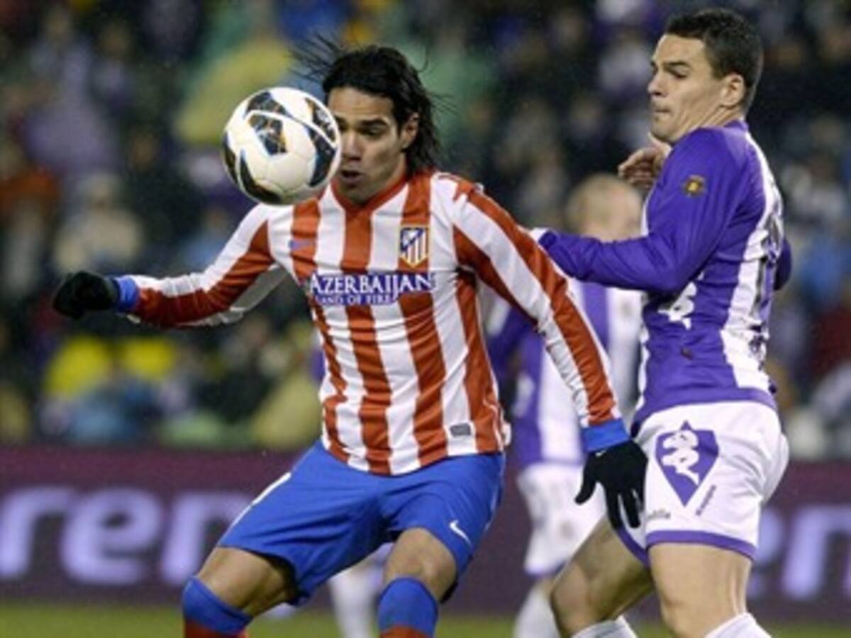 Falcao abrió el marcador para la goleada del Atlético ante el Valladolid