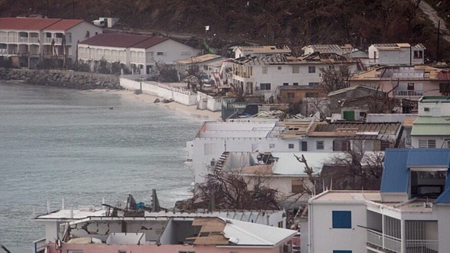 Daños en la isla de San Martín ocasionados por el huracán Irma. Foto: Getty Images