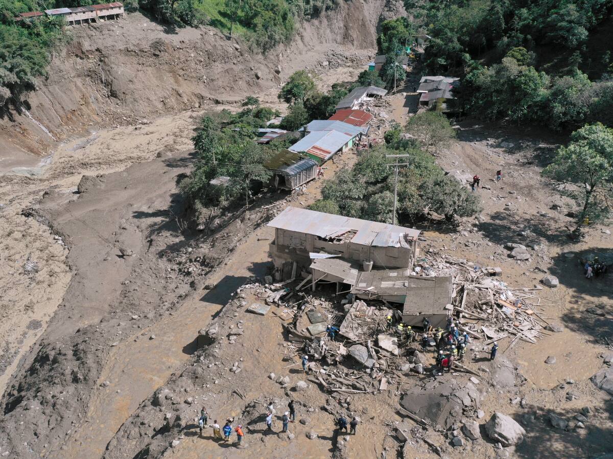 Gob. Cundinamarca: “Casi que todo el sector de El Naranjal, en Quetame, fue borrado”