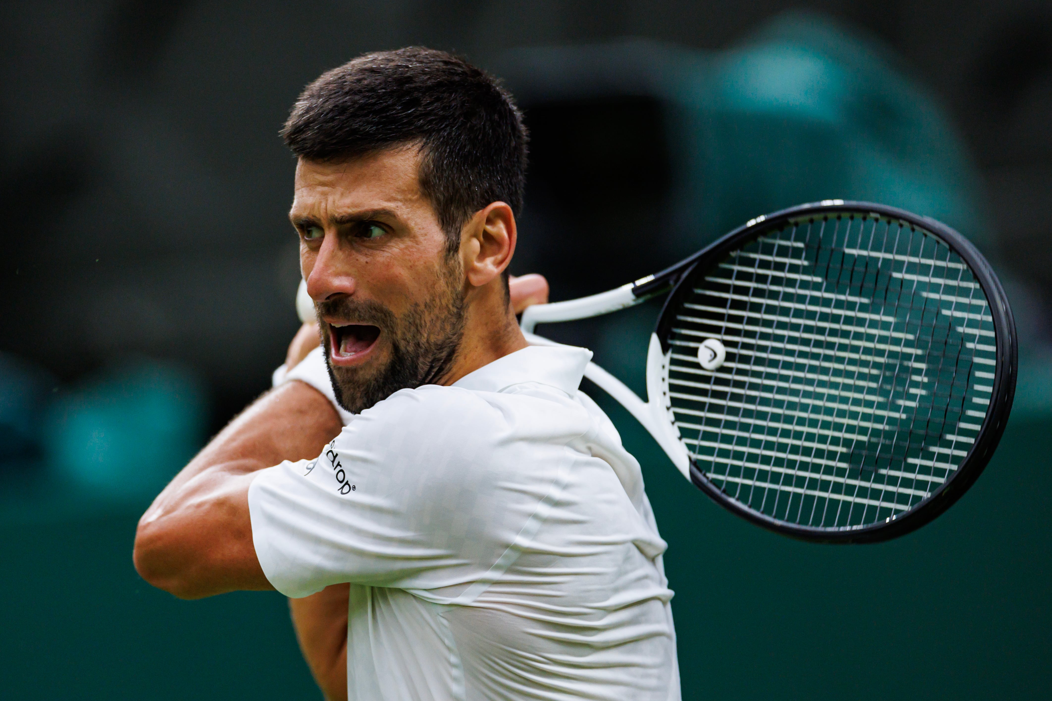 Djokovic en la semifinal contra Jannik Sinner (Photo by Frey/TPN/Getty Images)