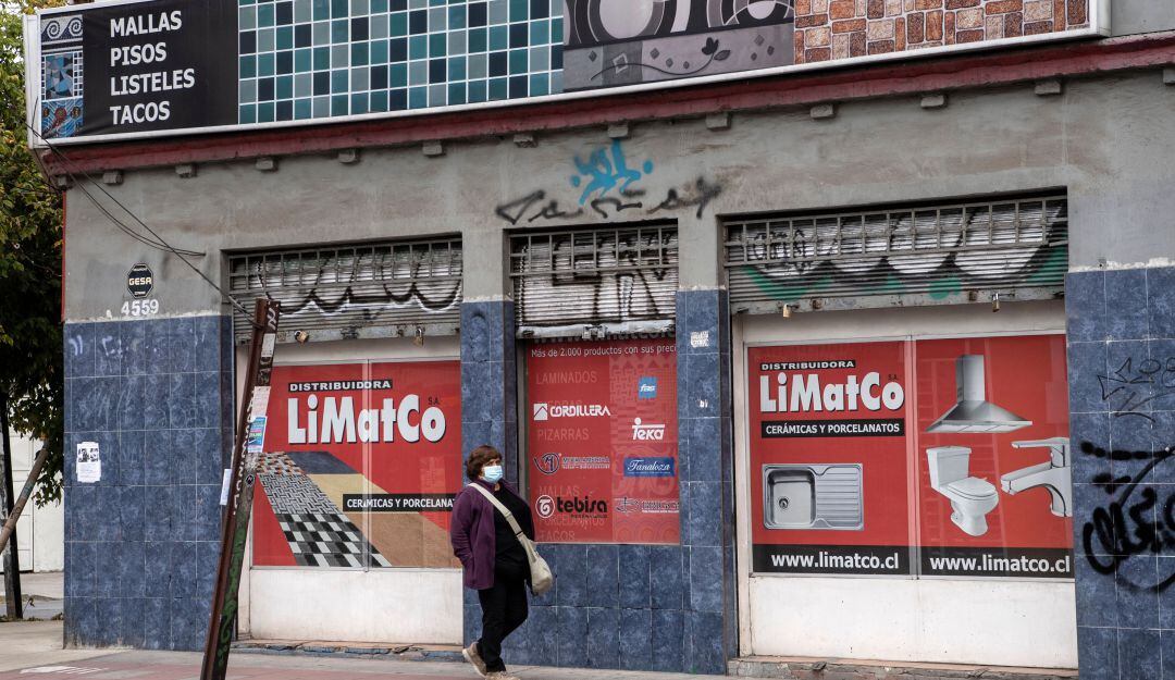 Calles en Chile con negocios cerrados 