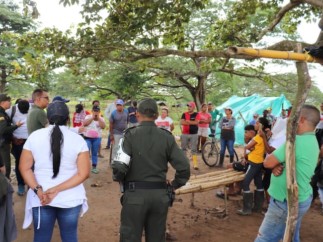 Masivo desalojo en predios de la Zona Bananera del Magdalena