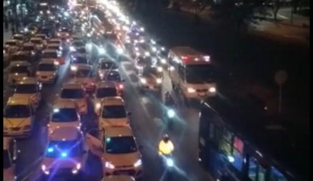 Protesta de taxistas