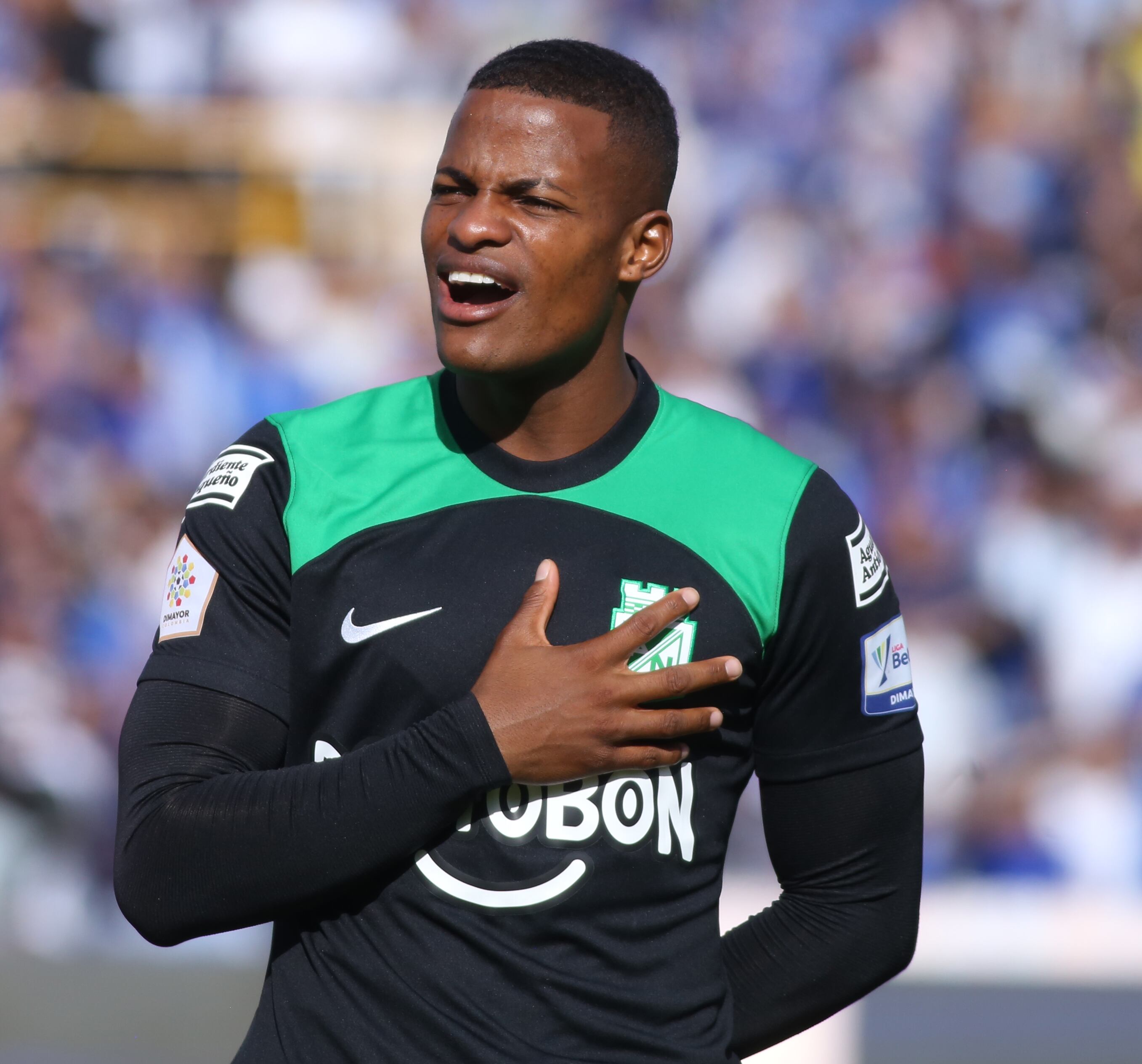 Andrés Felipe Román, lateral derecho de Nacional. (Photo by Daniel Garzon Herazo/NurPhoto via Getty Images)