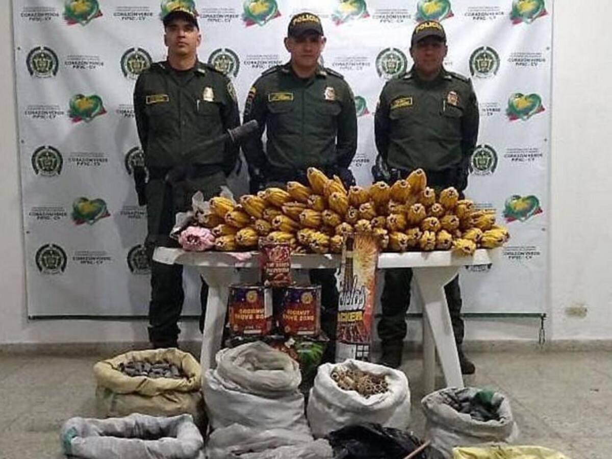 Media tonelada de pólvora incautó la Policía en Abejorral