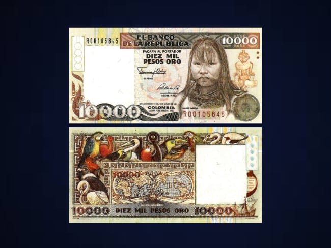Billete 10.000 mujer Embera (Foto: suministrada).