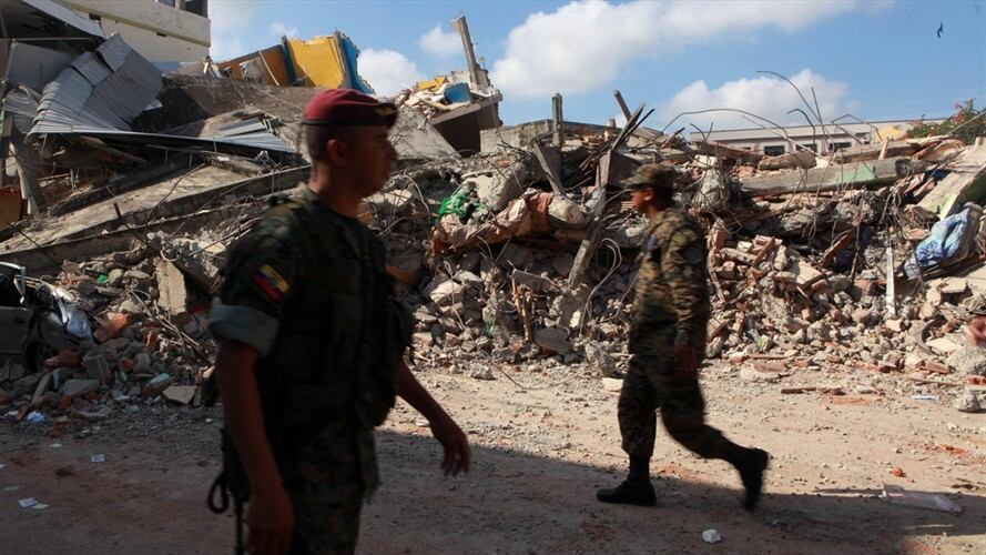 Terremoto en Ecuador. Foto: Colprensa
