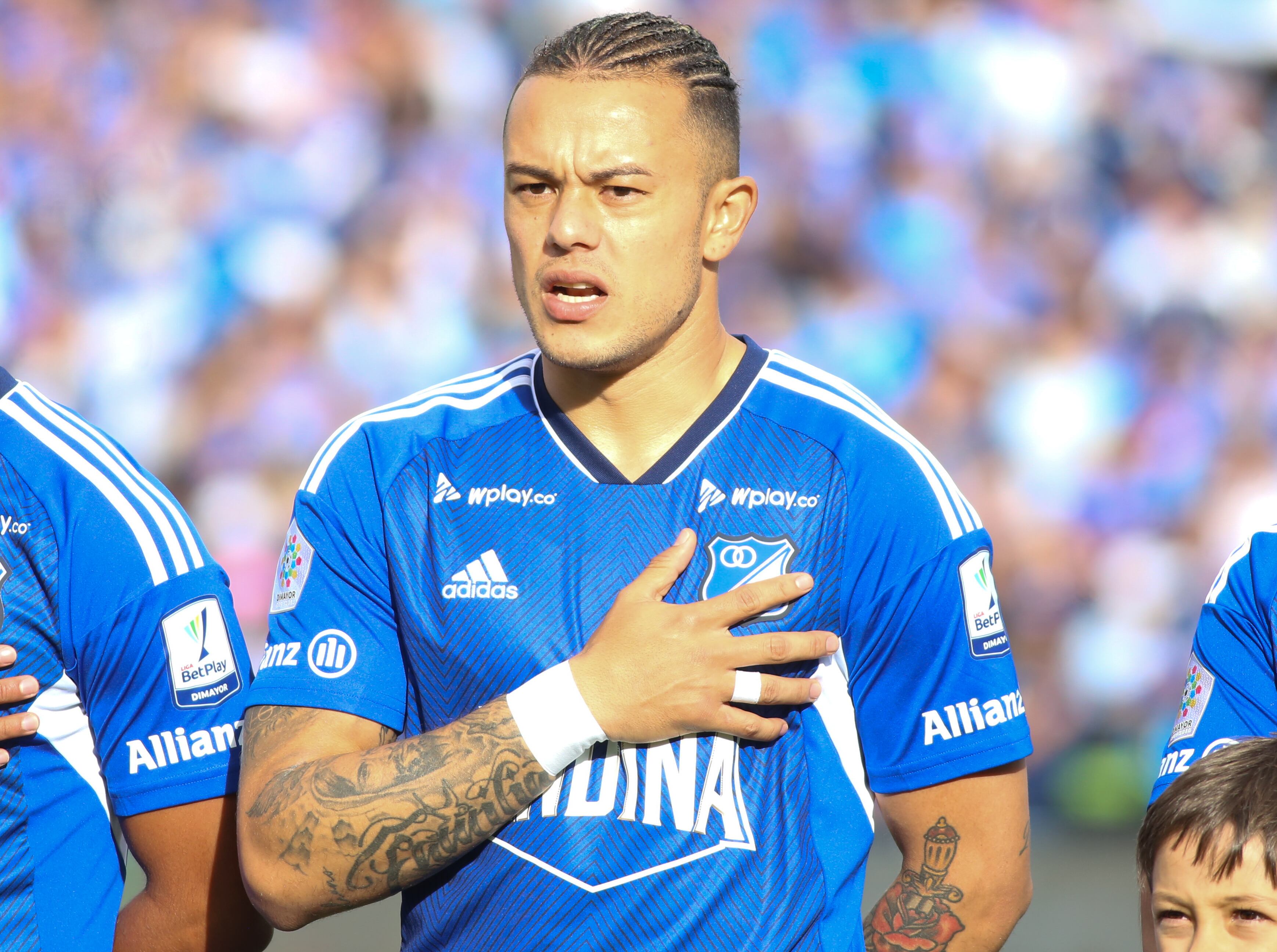 Leonardo Castro, delantero de Millonarios. (Photo by Daniel Garzon Herazo/NurPhoto via Getty Images).
