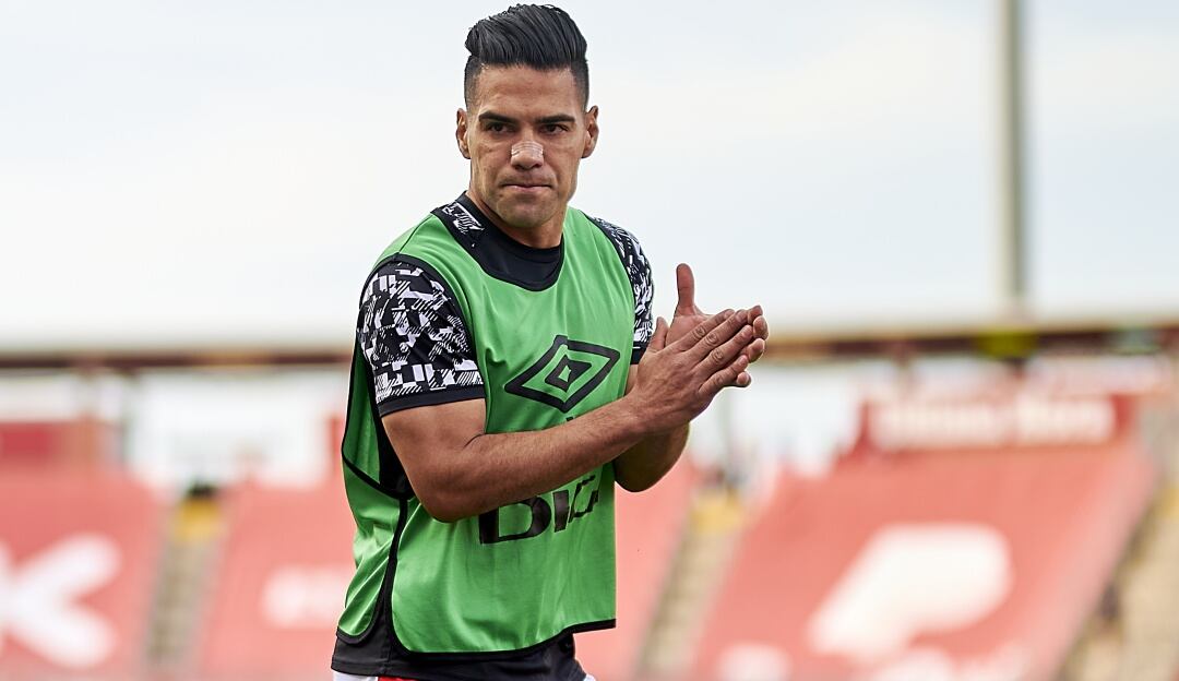 Falcao fue suplente con el Rayo Vallecano en el estreno ante el Barcelona.