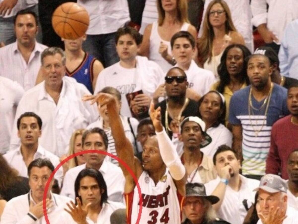 Falcao no se perdió la gran jugada del sexto juego entre Heat y Spurs