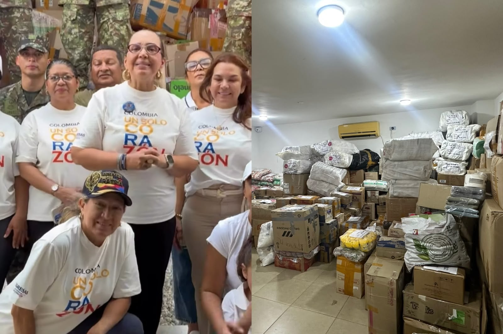 Ocho toneladas de ayudas fueron enviadas para los afectados en el Chocó. Foto: Tigresas en el Magdalena