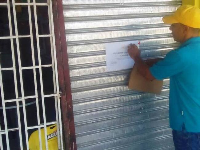 Dos establecimientos comerciales fueron cerrados temporalmente en Arjona