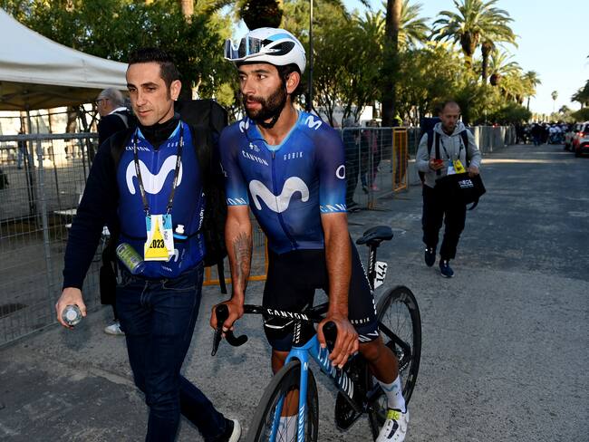 Fernando Gaviria, pedalista del Movistar Team. (Photo by Tim de Waele/Getty Images)