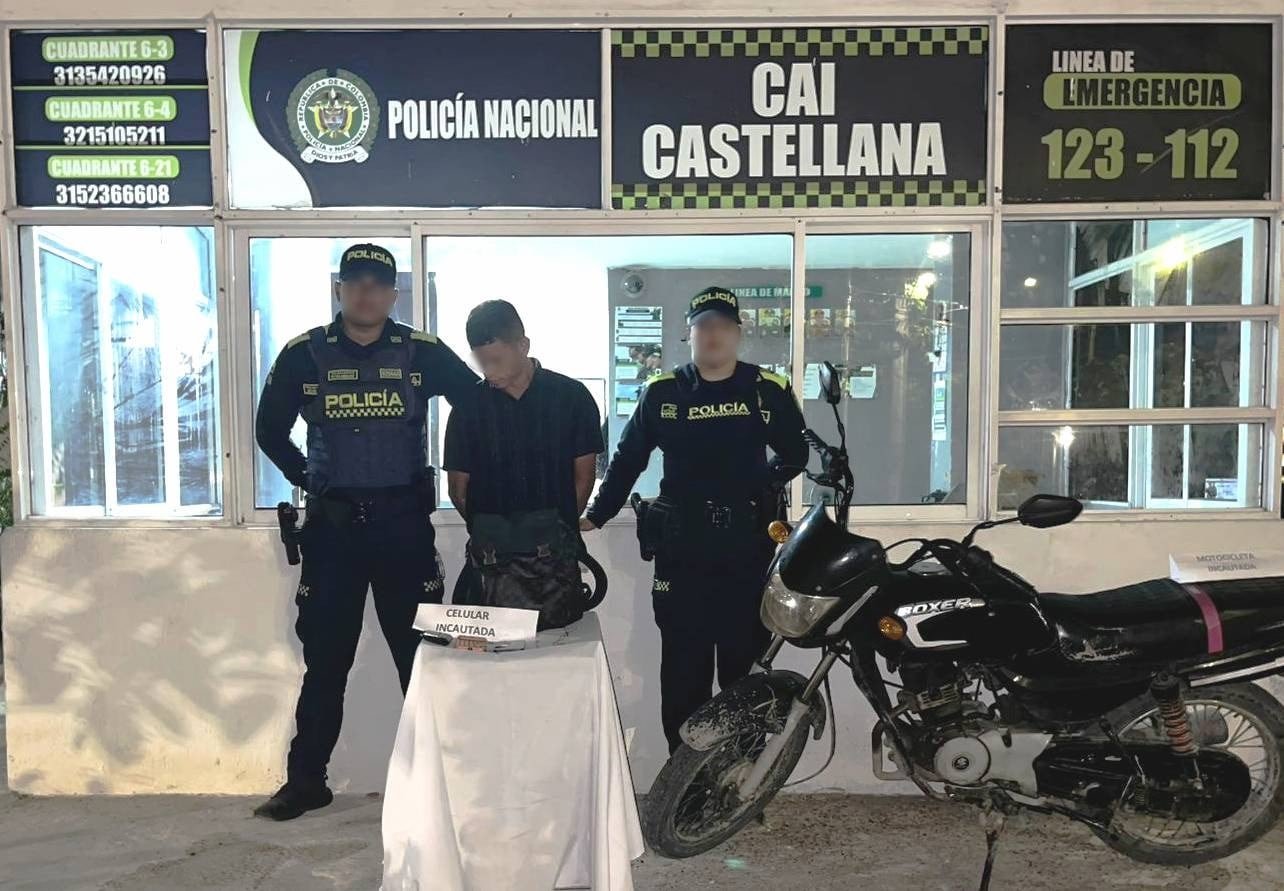 Capturado alias ‘Pata Pelua’ por hurto. // Policía Metropolitana de Cartagena
